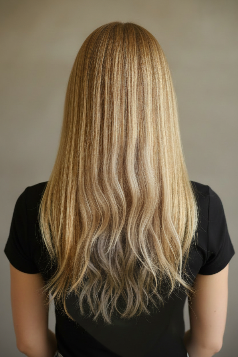 Коса преди грижа - необгрижена